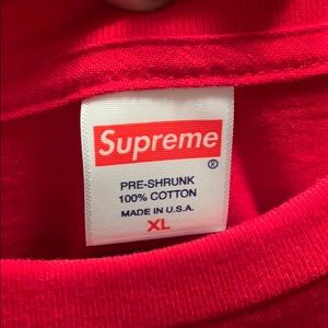 Supreme SS17 GFY Pocket Tee - Red